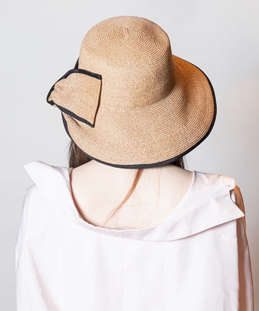 CA4LA 麦わら帽子 リボン カシラ