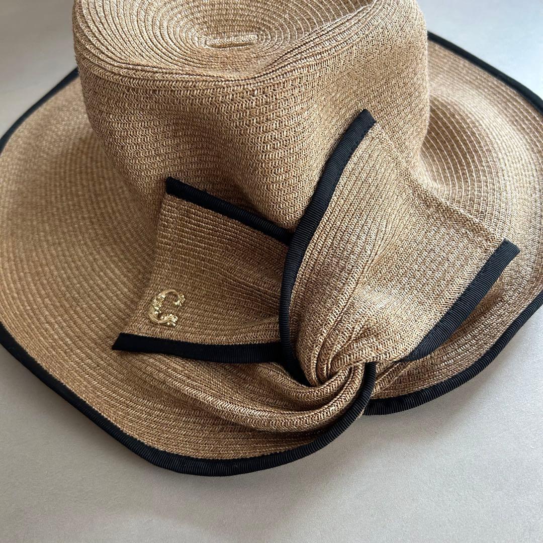 CA4LA 麦わら帽子 リボン カシラ