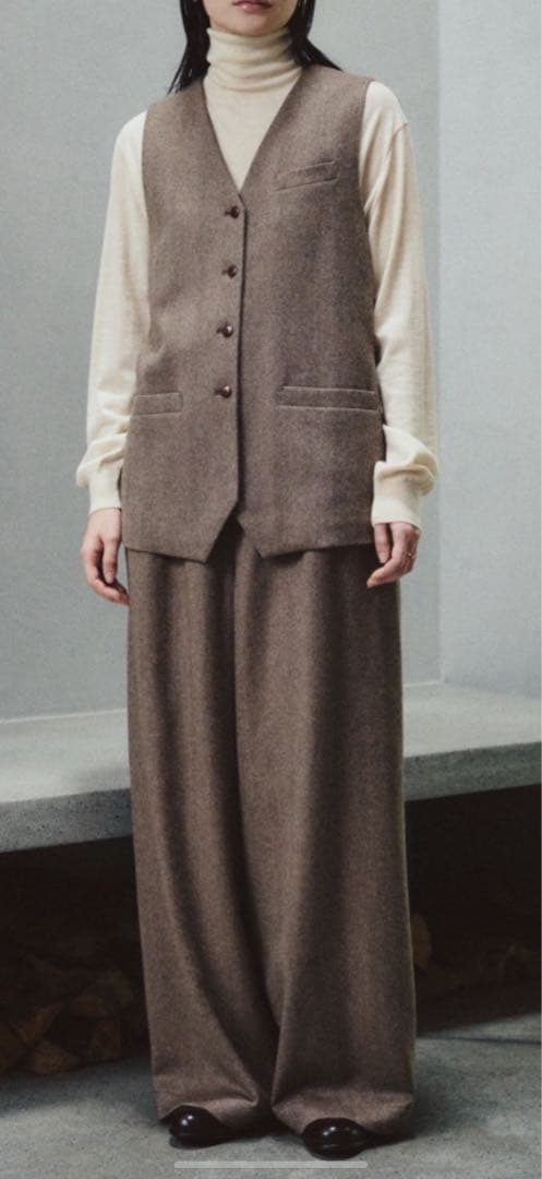 ARTS&SCIENCE アーツアンドサイエンス　ウールリネンベスト　サイズ2