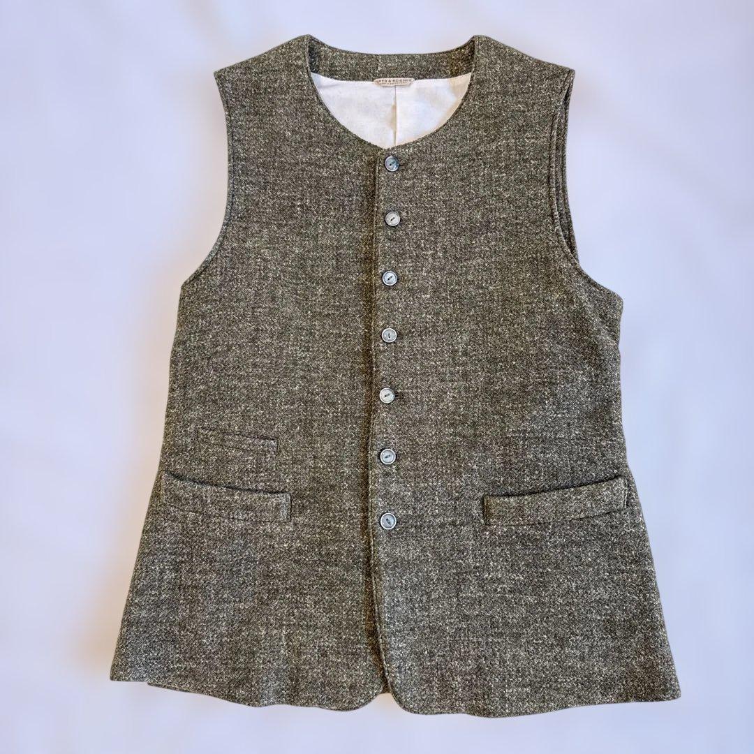 ARTS&SCIENCE アーツアンドサイエンス　ウールリネンベスト　サイズ2