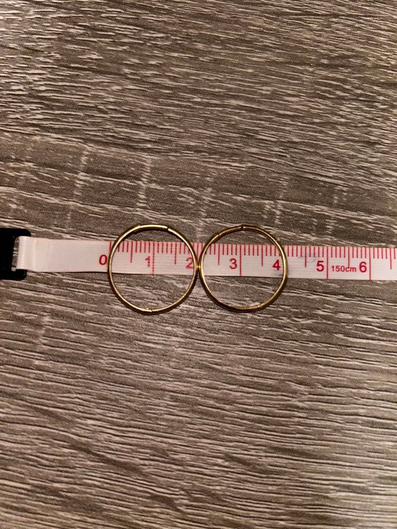 AVALANCHE 10k YG フープピアス 20mm 2個セット