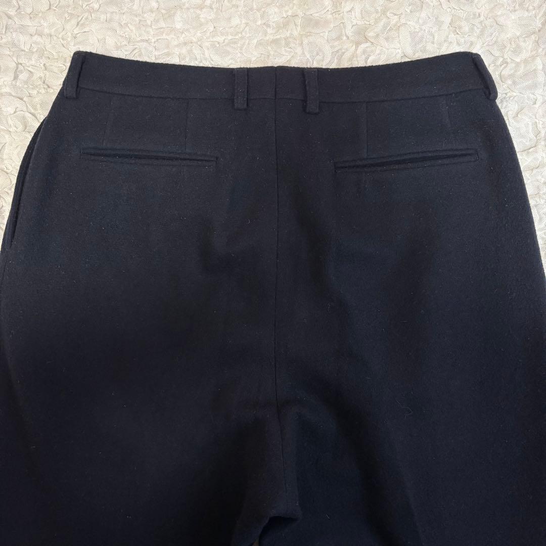 肉厚 NEAT メルトンウールテーパードスラックス 極暖