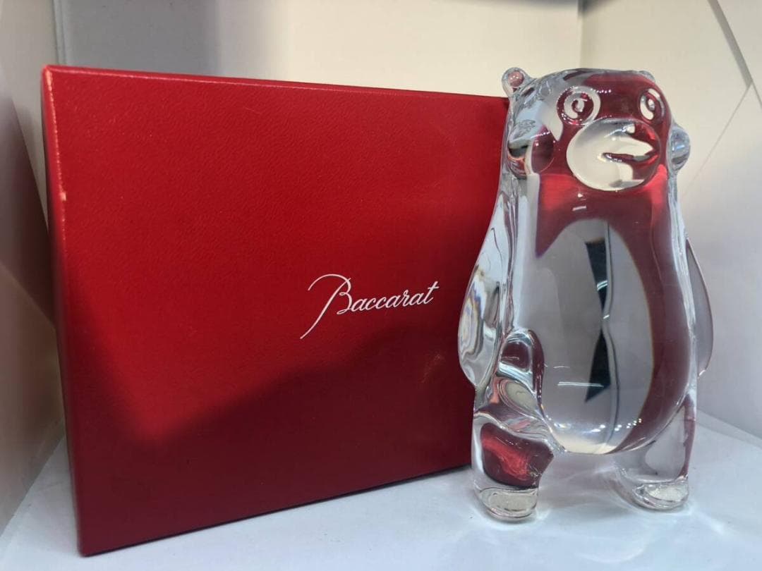美品 Baccarat バカラ くまモン フィギュア クリスタル 置物