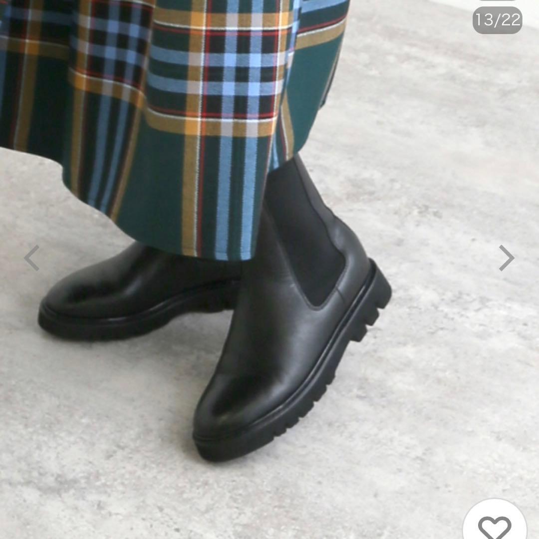 スローブイエナ　SLOBE IENA サイドゴアブーツ　 ブラック　25㎝