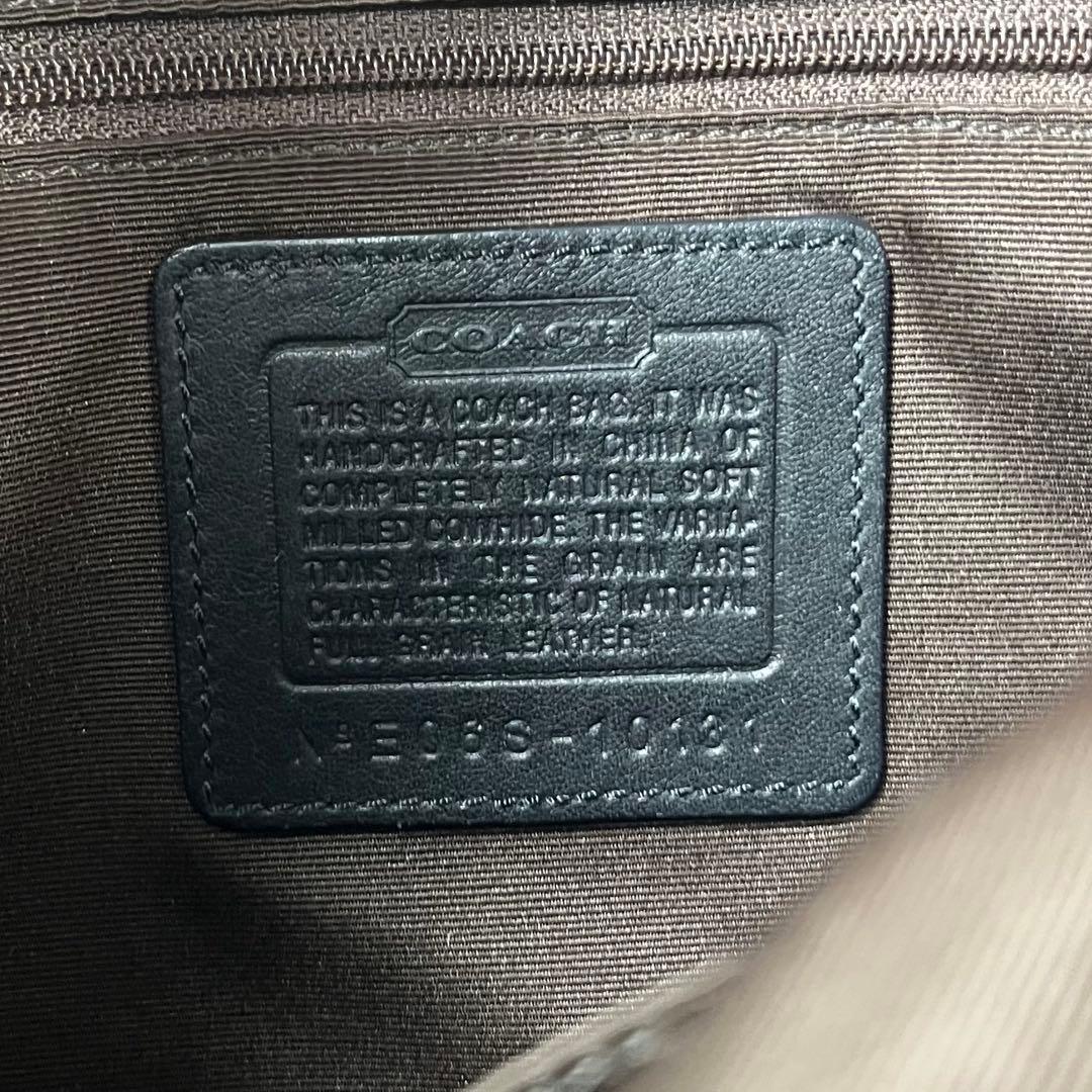 Coach ターンロック ワンショルダーバッグ ブラック 黒 レザー