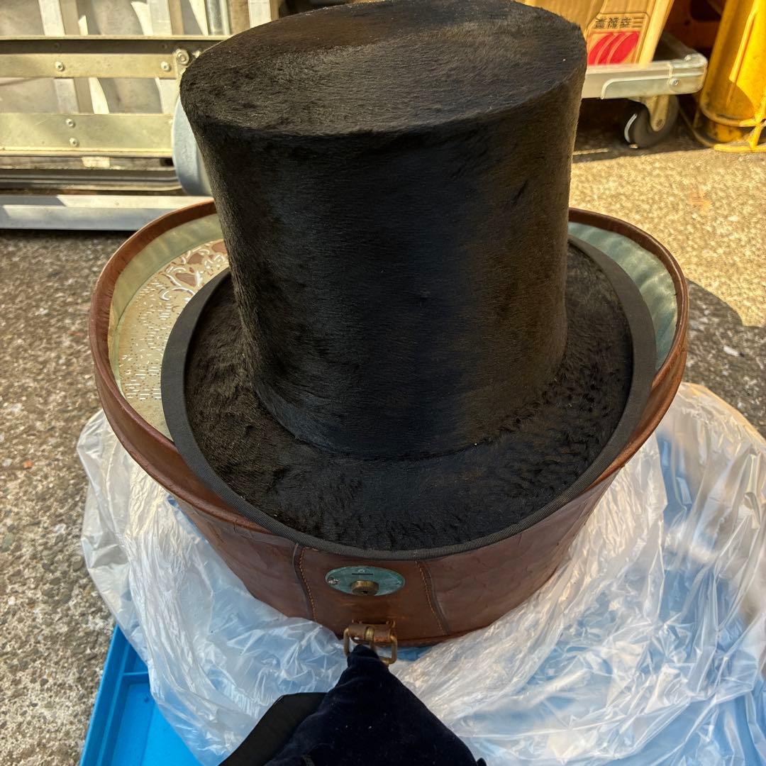 専用専用専用 イギリスアンティークレザーハットケース帽子GLYN&Coビンテージ