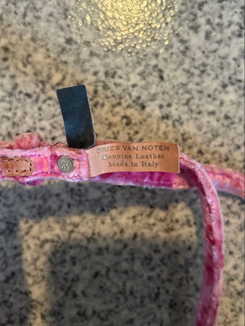 Dries Van Noten ピンク ベルト