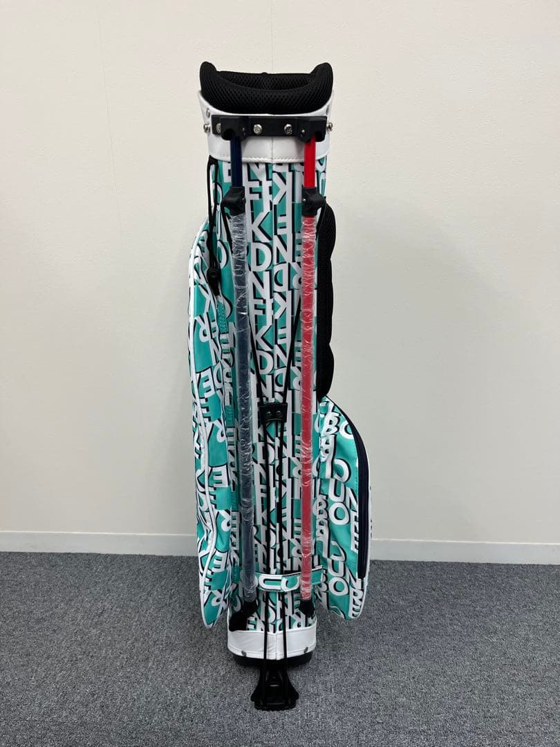 【新品】クランク ゴルフ キャディバッグ スタンド式 7型 軽量 撥水 SAX