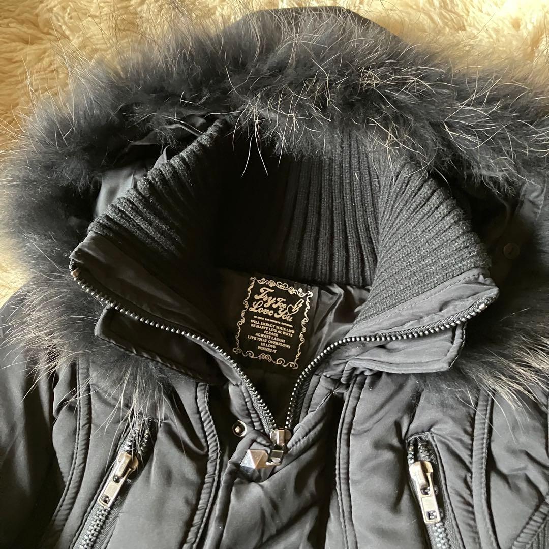 Y2K90s00sarchiveファーギミックモッズコート平成ギャルb-girl