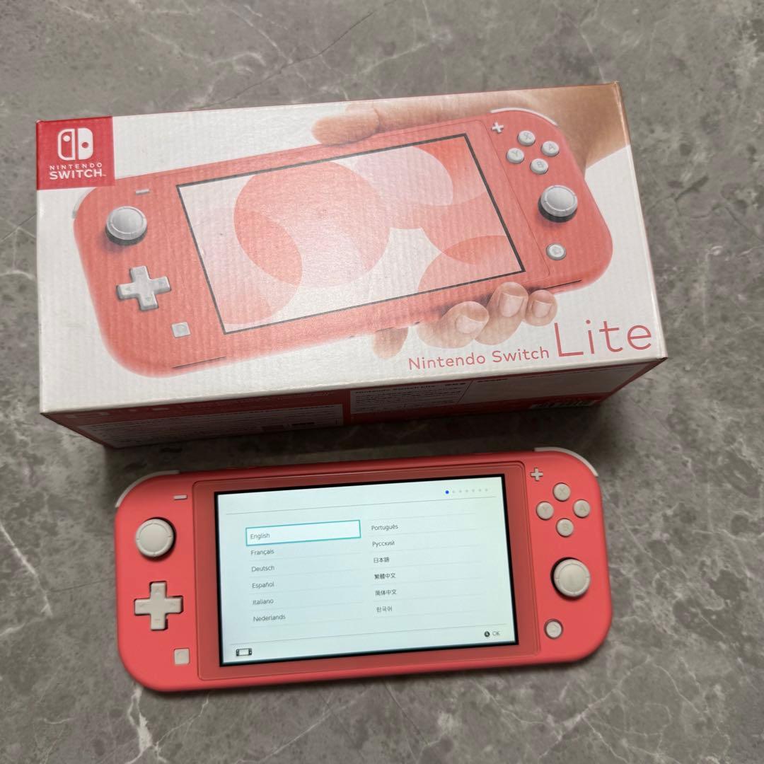 Switchライト 本体 箱付き コーラルピンク