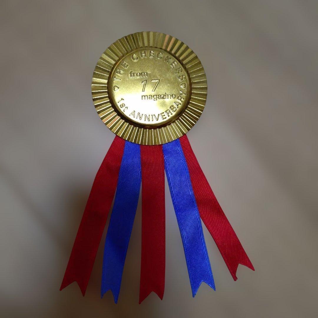 チェッカーズ サイン色紙 ファンクラブ限定 勲章 バッジ ファンレターの返事