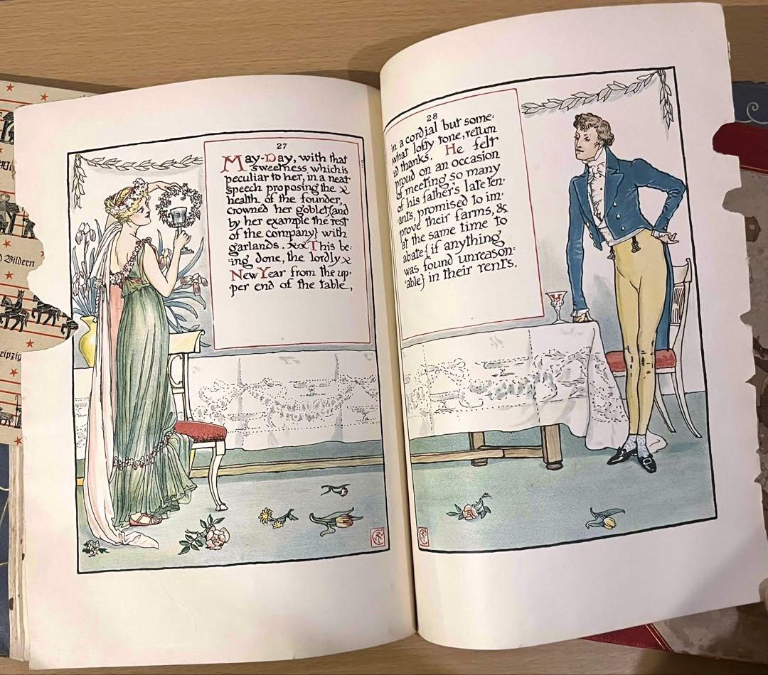 SALE! No415希少 アンティーク 古書 洋書 絵本 ウォルター・クレイン