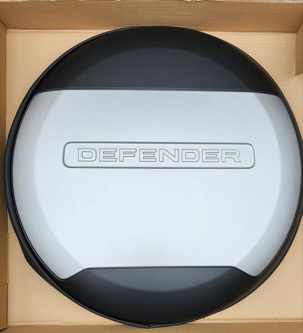 【新品未使用】ランドローバー ディフェンダー UK純正スペアタイヤカバー