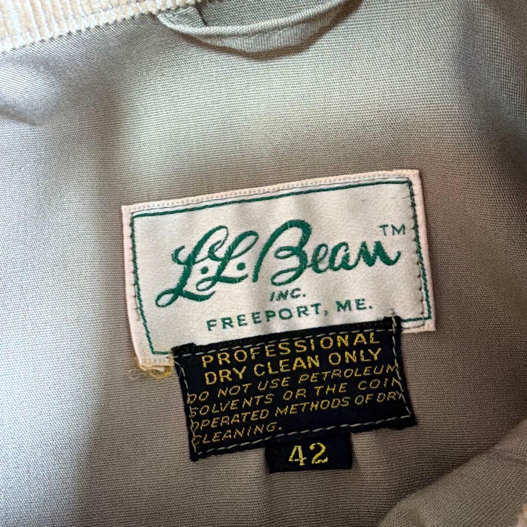 E*U様 極美品　超希少　L.L.BEAN 筆記体タグ　70s ワーデンジャケッ