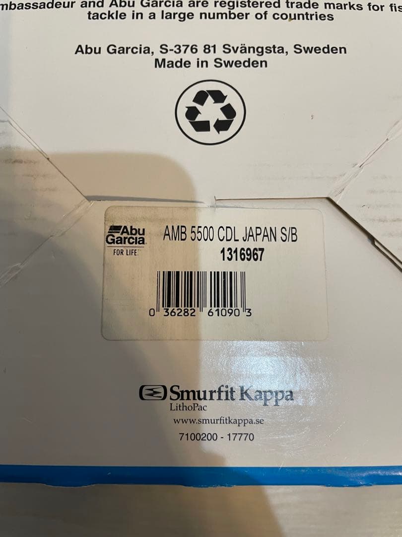 【未使用品】アブ アンバサダー 5500CDL シルバーブルー 魚屋別注