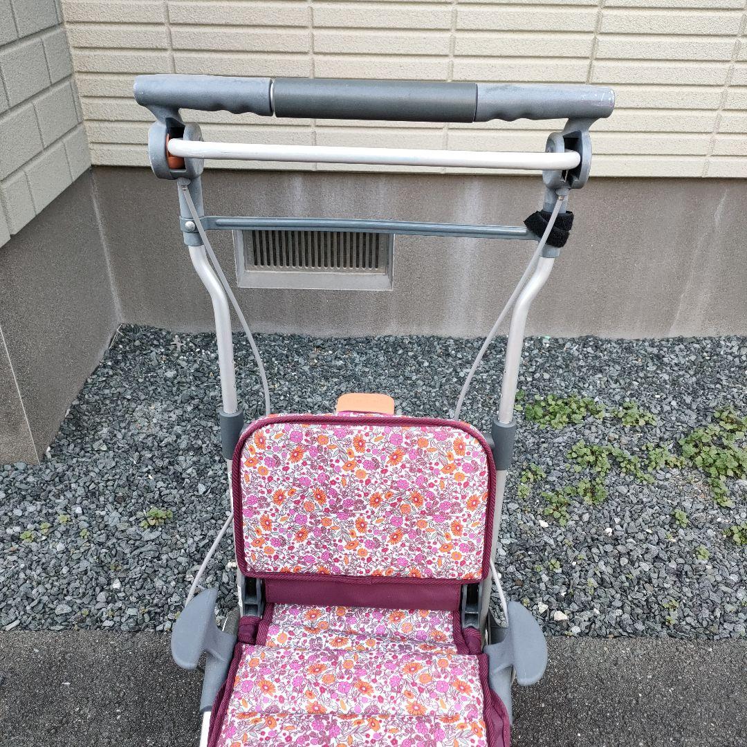 幸和製作所 花柄 シルバーカー テイコブ カゴノアM SLM05 歩行介助