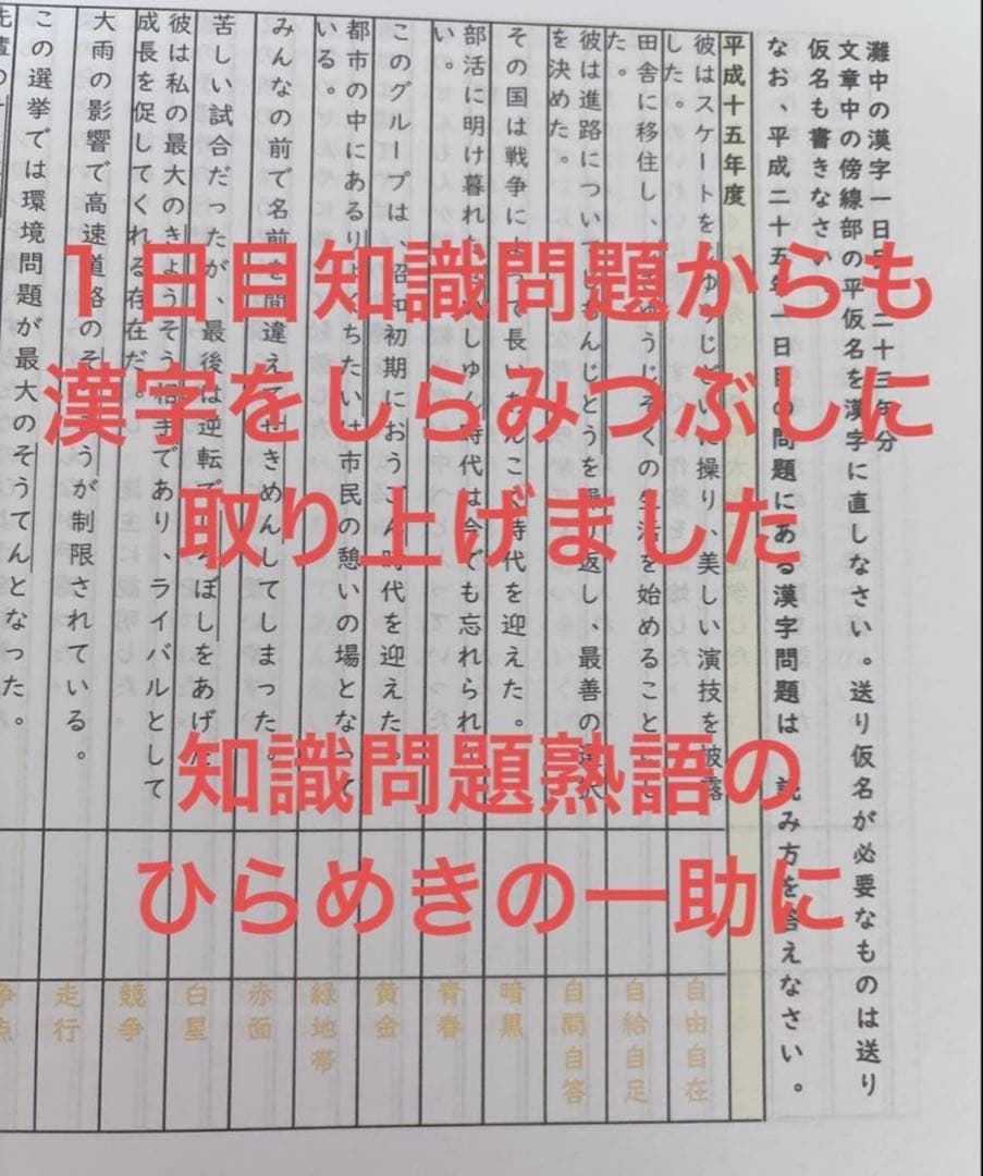 灘中国語対策　ABCDE 国語知識13種+外来語+俳句+漢字パズル+過去問漢字