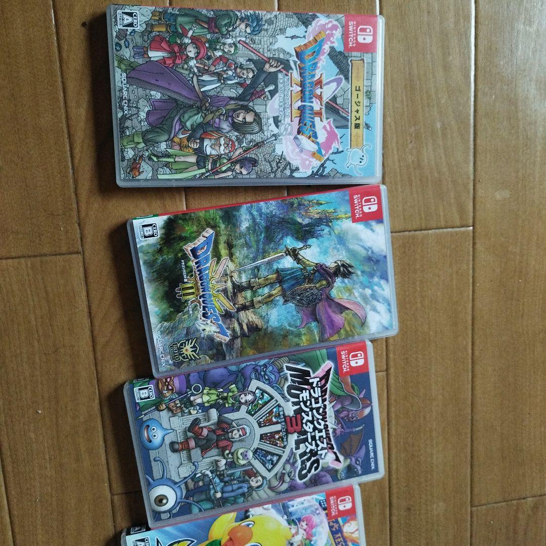 スイッチ 4本　ドラクエ3 　ドラクエXI 　ドラクエモンスターズ3　チョコボ
