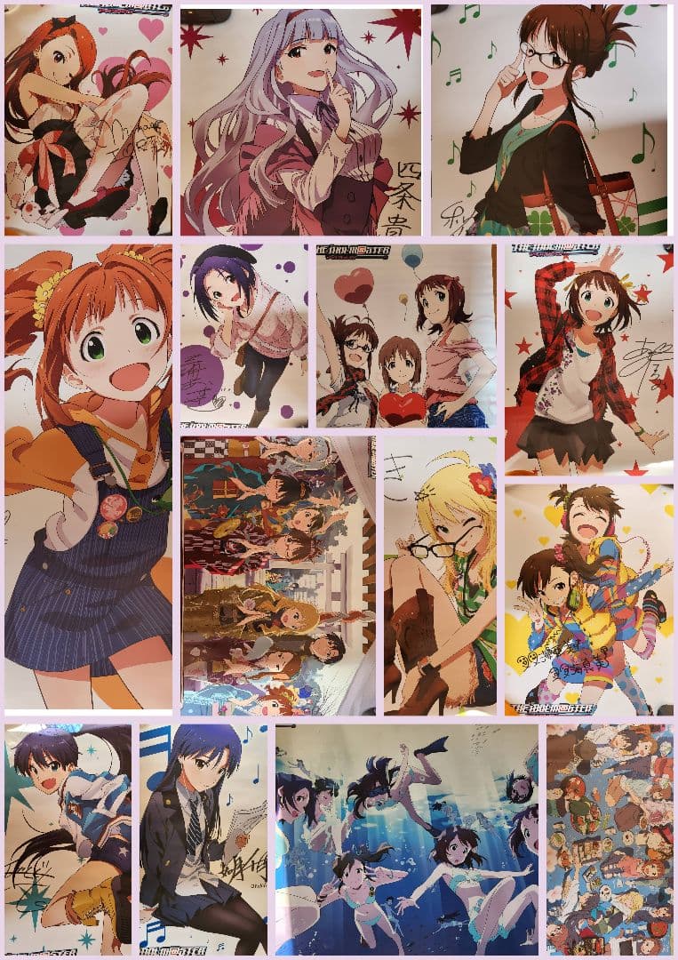 【希少】9枚複製サイン入　THE IDOLM@STER ポスターセット