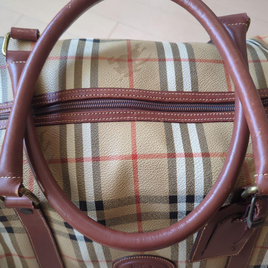BURBERRY ノバチェック 横幅55cm大容量ボストンバッグ イタリア製