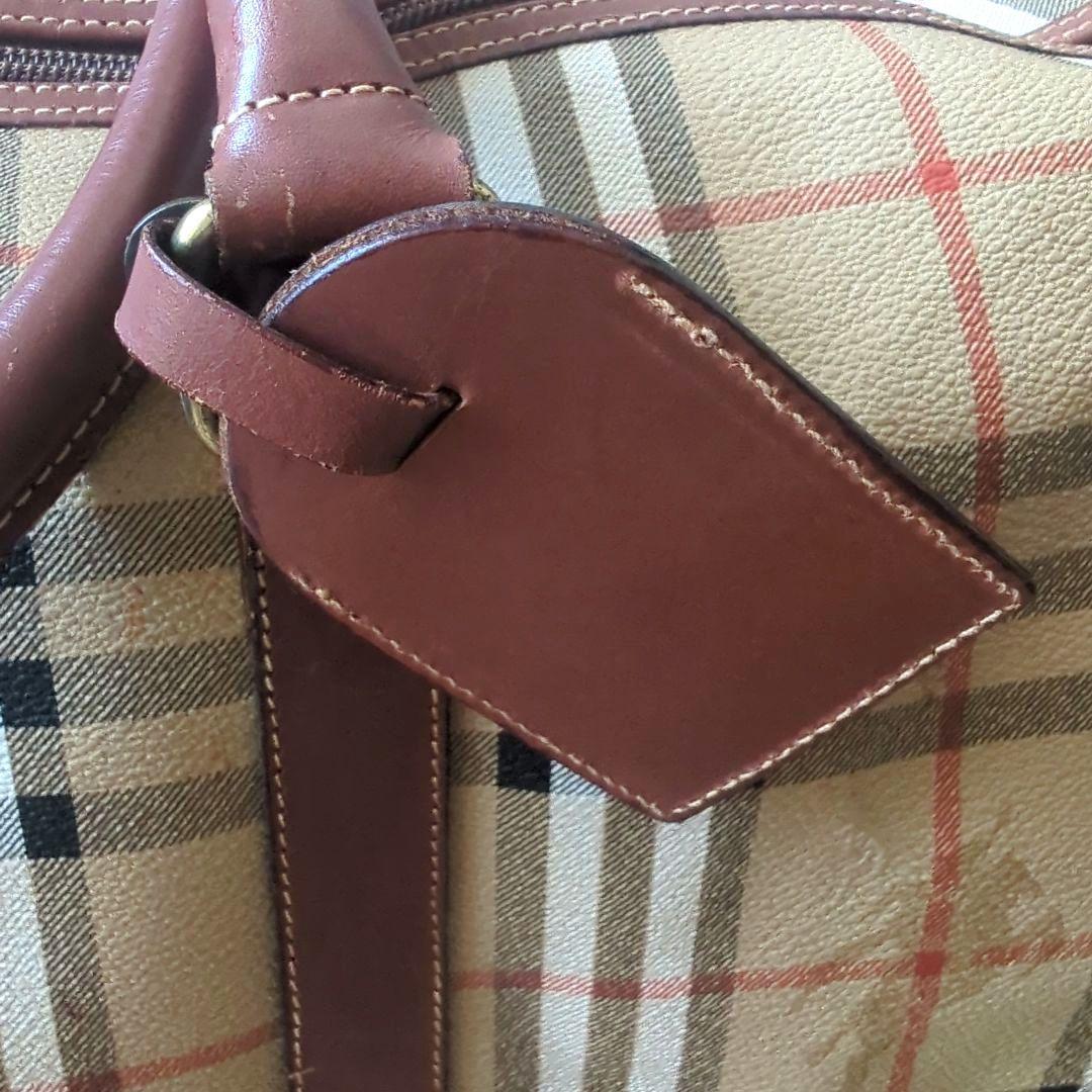 BURBERRY ノバチェック 横幅55cm大容量ボストンバッグ イタリア製