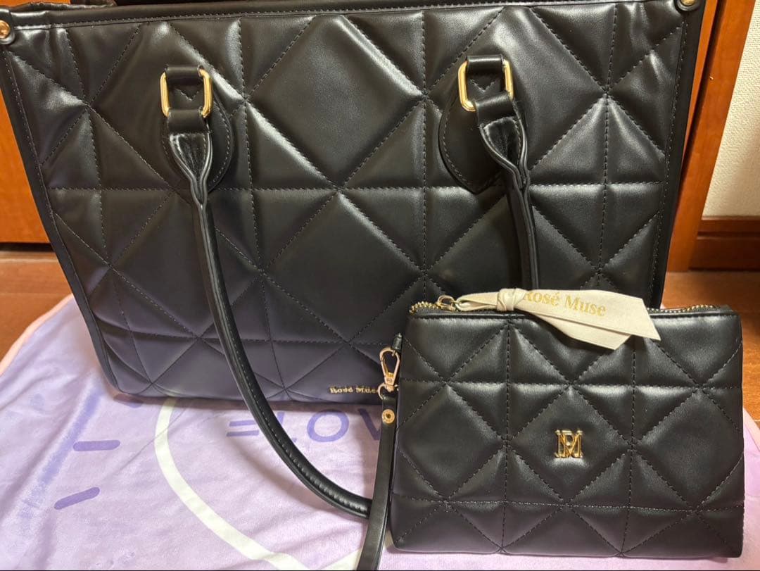 Rosé Muse quilting tote L