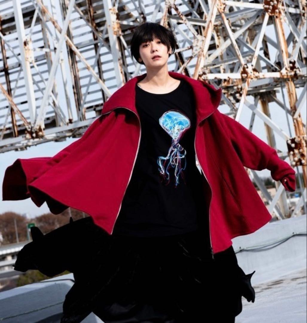 なびくパーカー赤レッド ha | za | ma ハザマhazama松井 諒祐