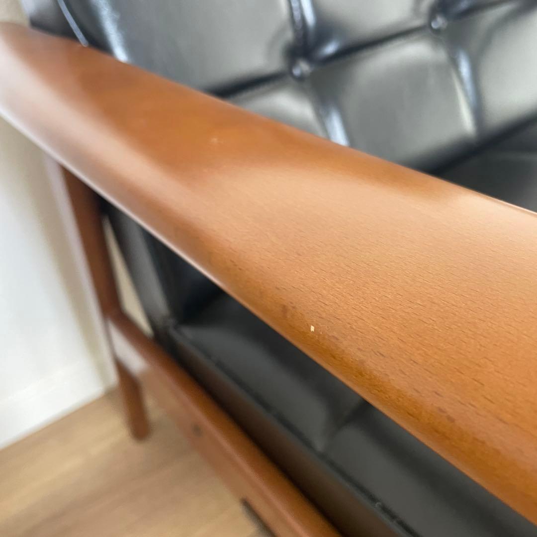 【引取り可能】カリモク60 Kチェア　ブラック　ワンシーター