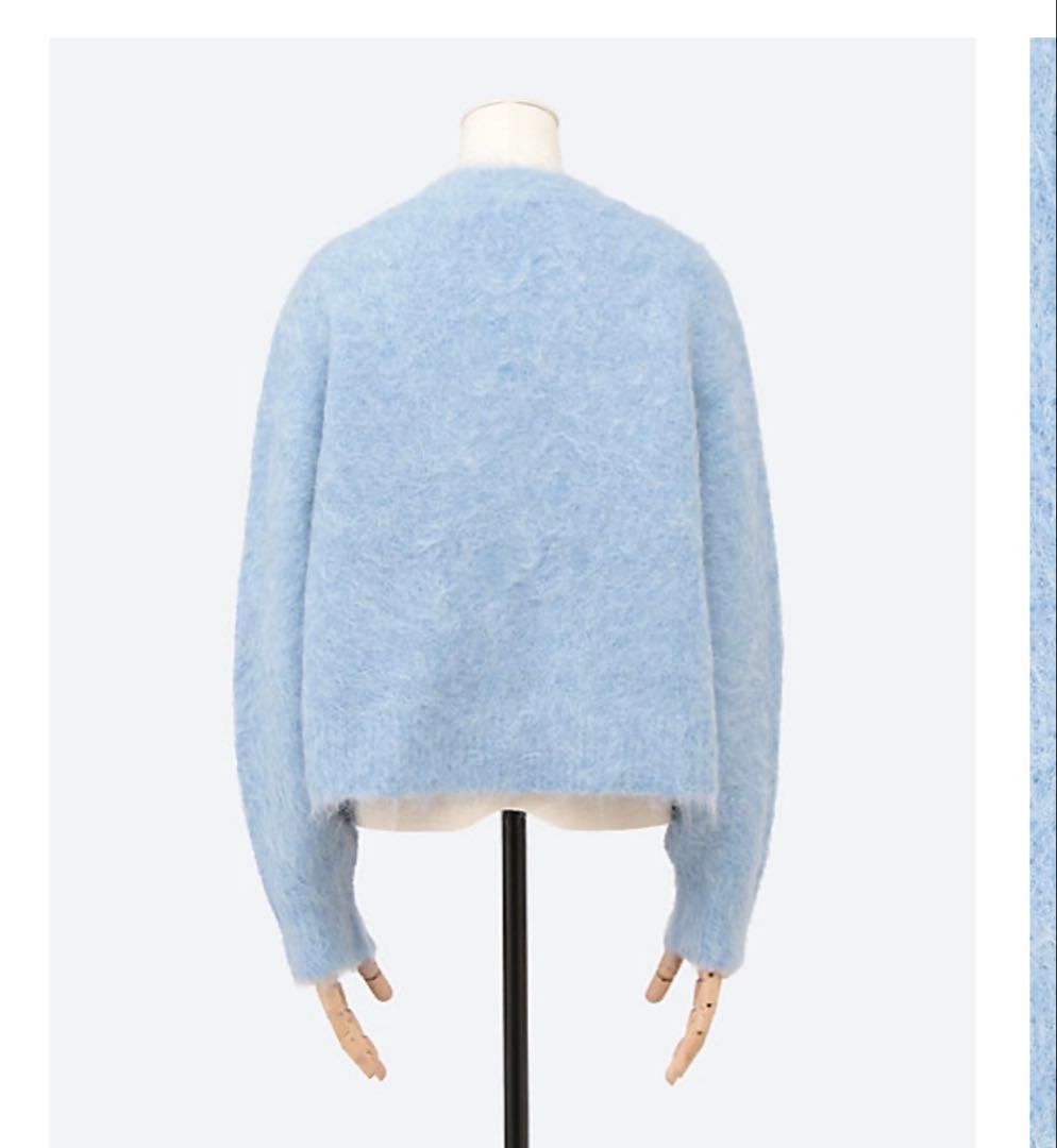 エブール　シャギースーリーアルパカカーディガン