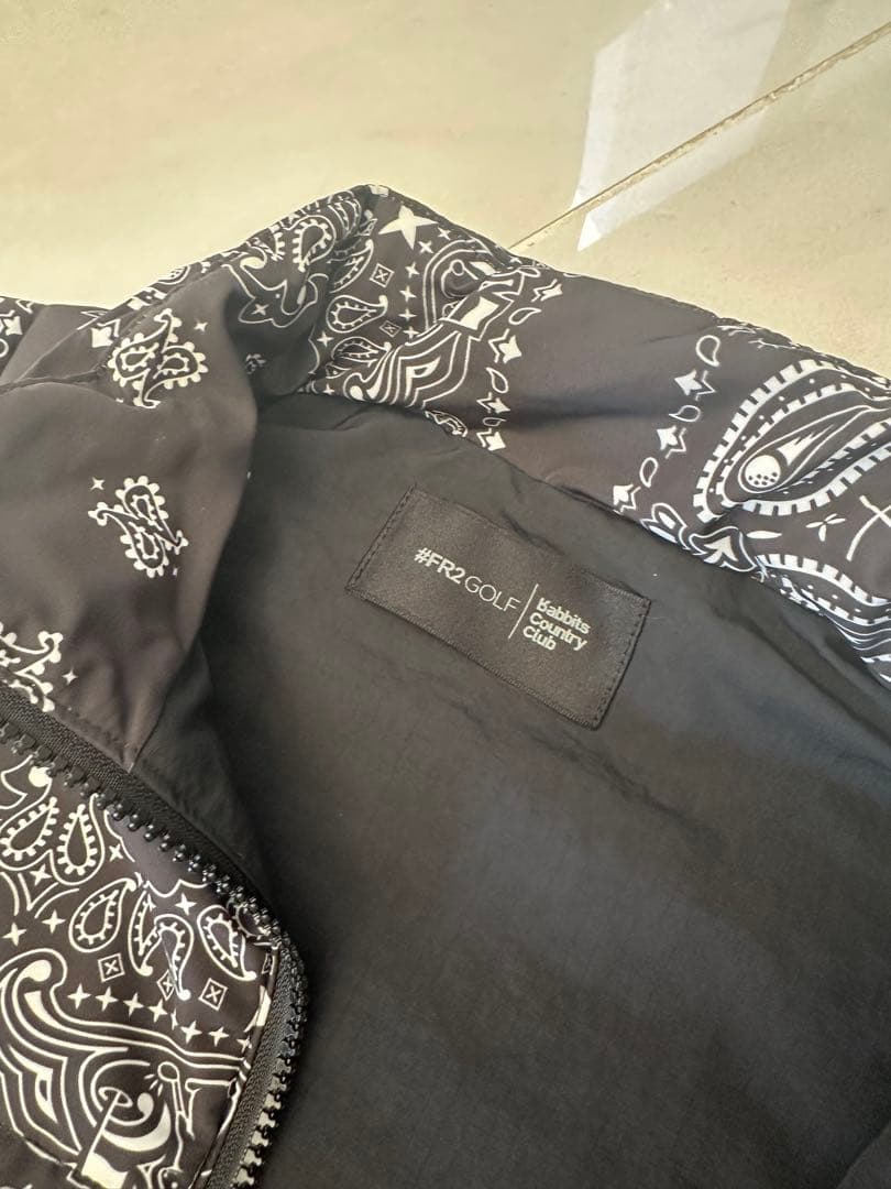 未使用FR2 golf ペイズリー柄　ダウンベスト　S