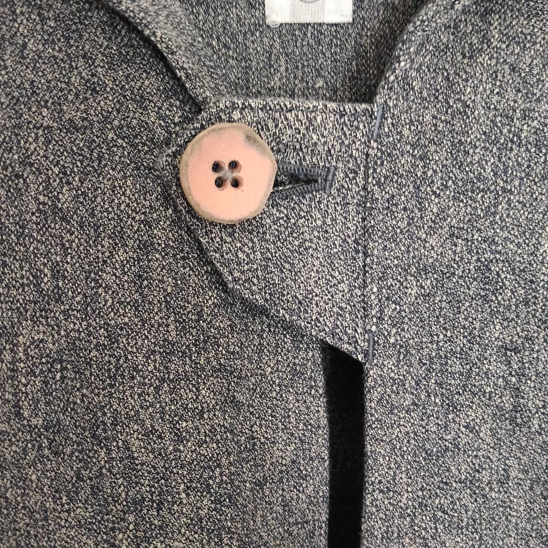 amachi. グレー 五分袖 七分袖 チュニック リネン プルオーバー