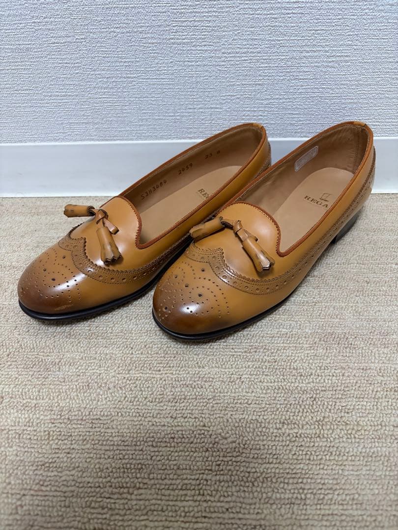 REGAL リーガル タッセルローファー 23cm キャメル ブラウン 日本製