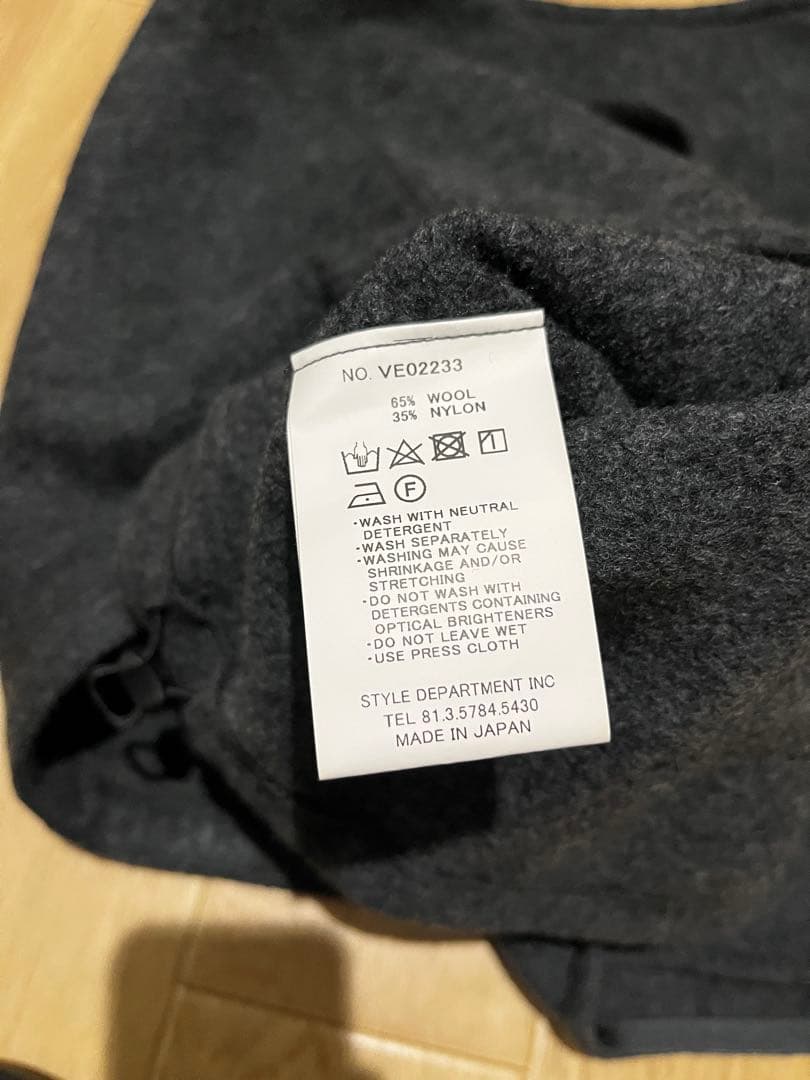 STILL BY HAND　フリース　VE02233　チャコール　46（M）