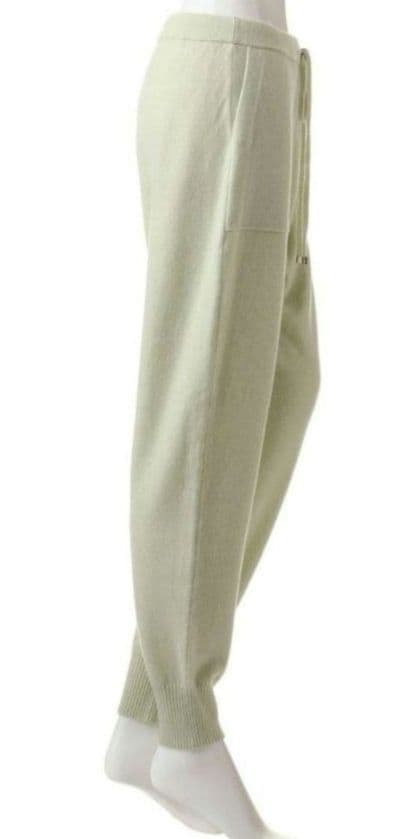 ✿　エブールebure　ハイゲージカシミア リブニットパンツ