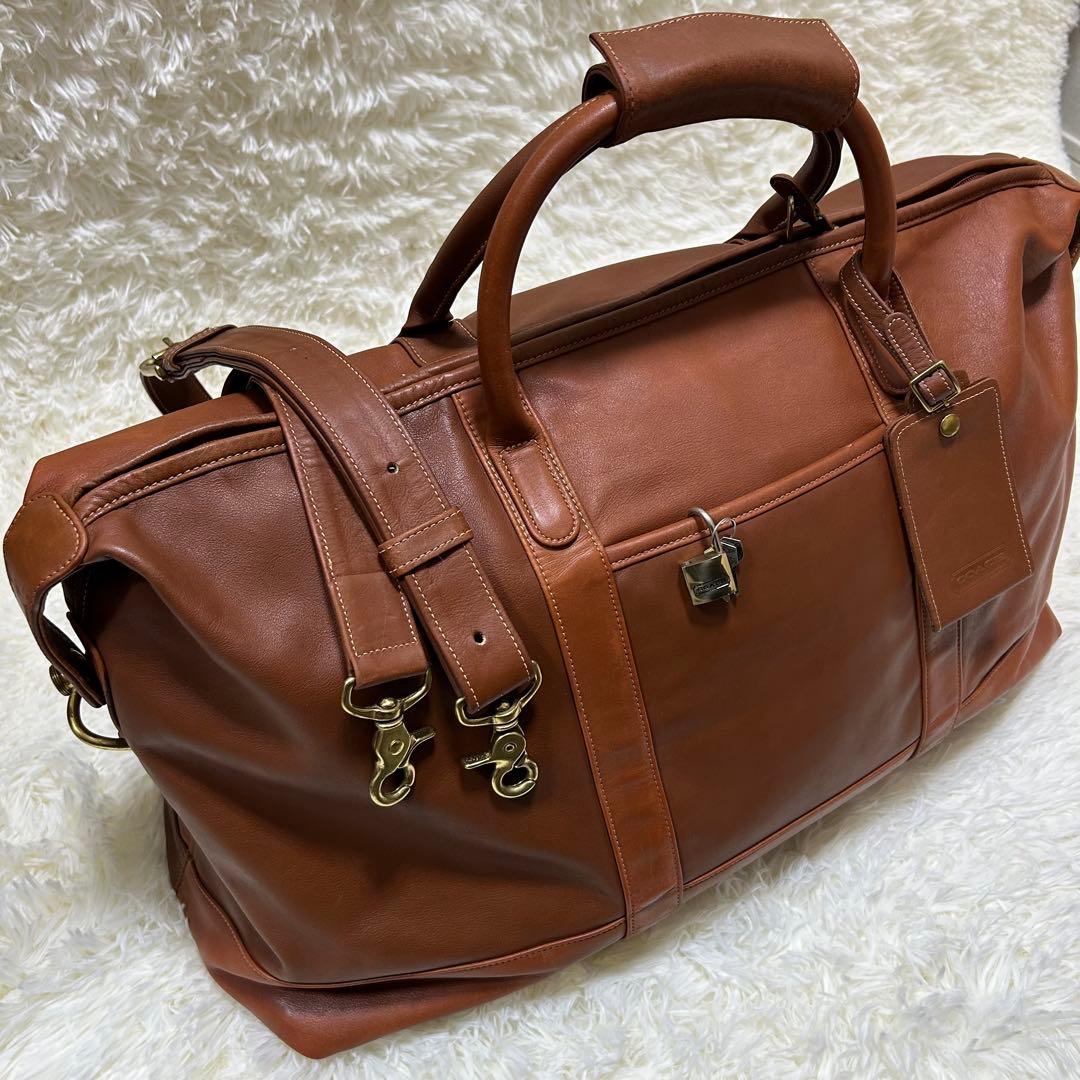 【極美品/超希少】廃盤型　定価20万 コーチ ボストンバッグ 大容量 2way