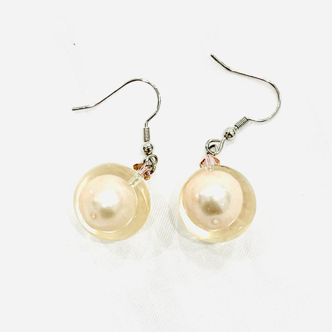 Y509-81 ABISTEアビステ　パールショートネックレス イヤリング