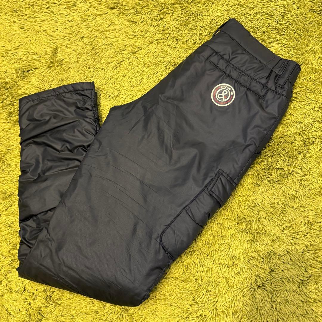 and per se アンパスィ 中綿パンツ レディースパンツ ネイビー M