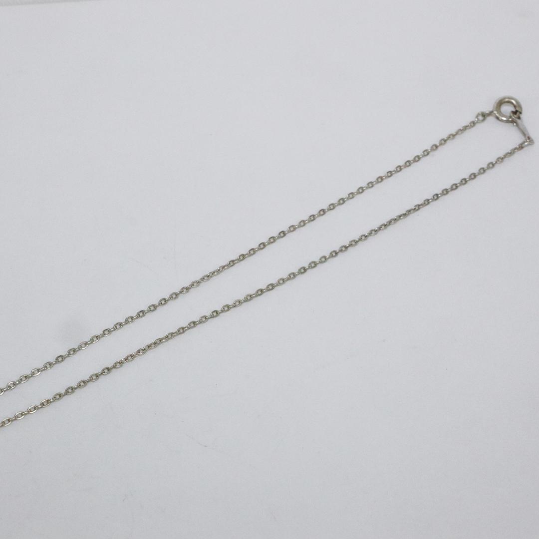 ミキモト ペンダント ネックレス　シルバー　パール　月　色石 三日月