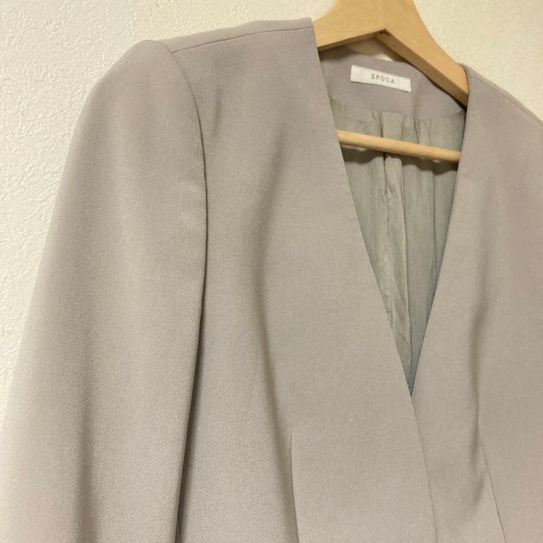 美品✨EPOCA エポカ スカートスーツ セットアップ 42 ベージュ XL上品