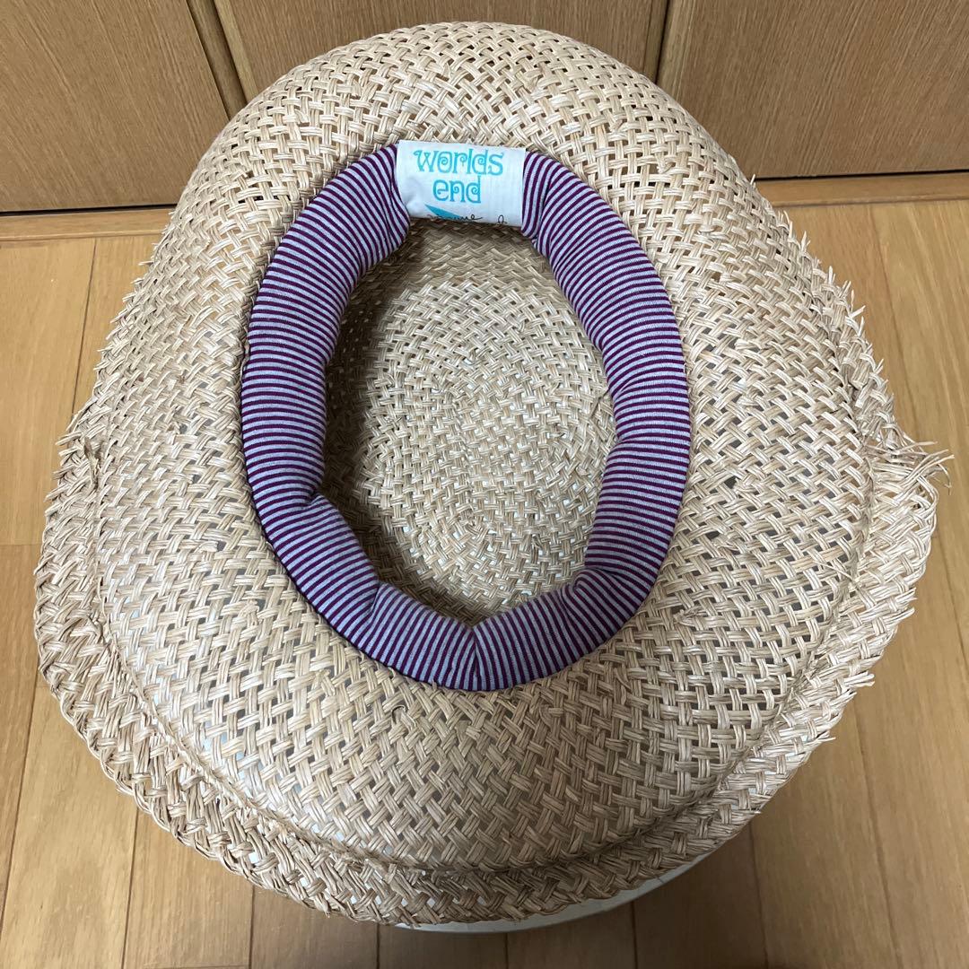 WORLD'S END ベージュ 麦わら帽子
