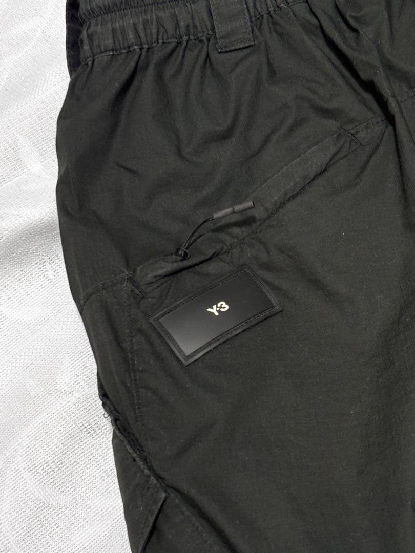 Y-3 RIPSTOP カーゴパンツ XS 黒 H63028