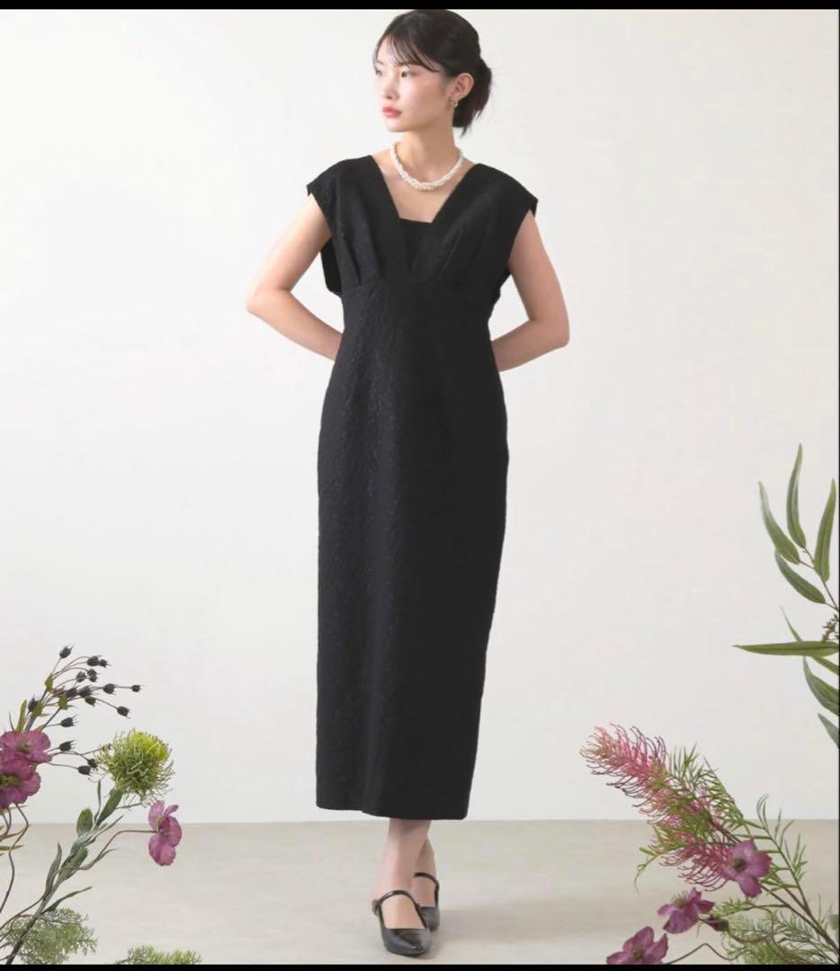 kana ANDRESD ジャガードワンピース ドレスのみ