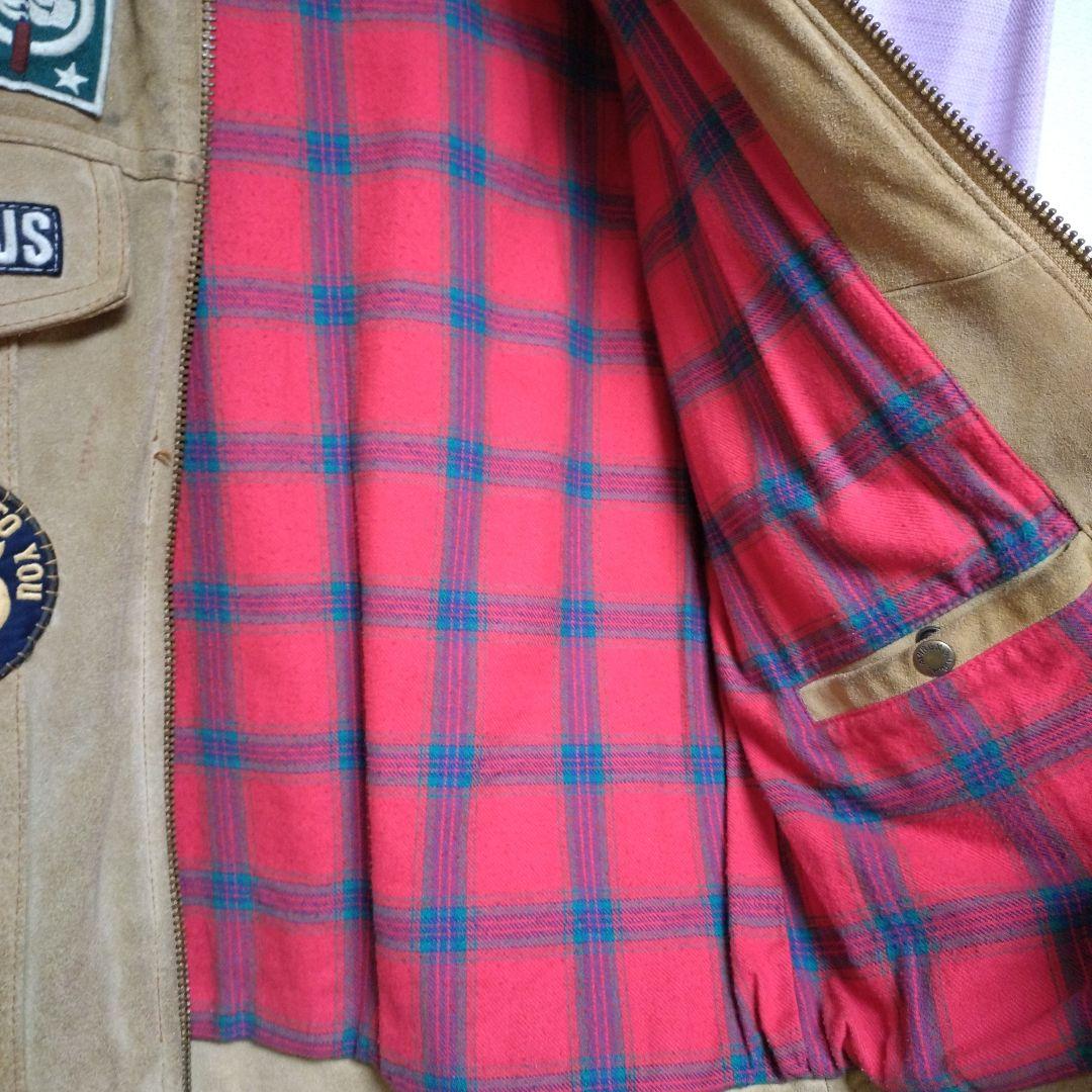 AVIREX　パッチスエードレザージャケット