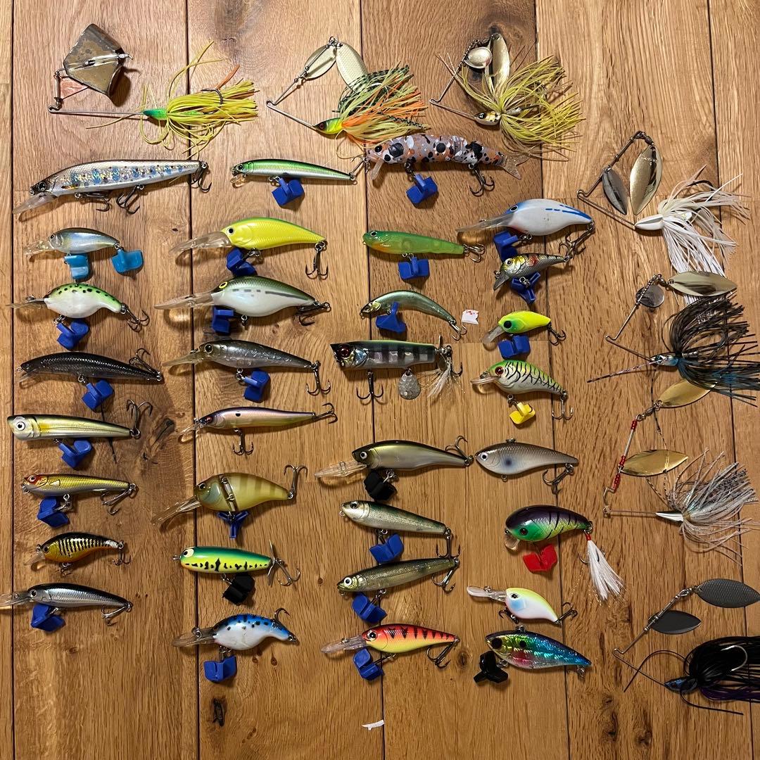 バス釣り　ジャッカルメガバスO.S.Pシマノなど39点ルアーセット　まとめ売り