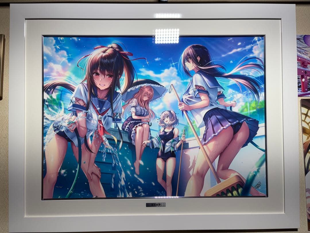 ピロ水 版画 夏恋青春 アールビバン