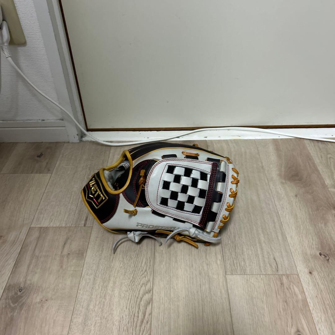 ZETT 野球用グローブ ブラック/ホワイト