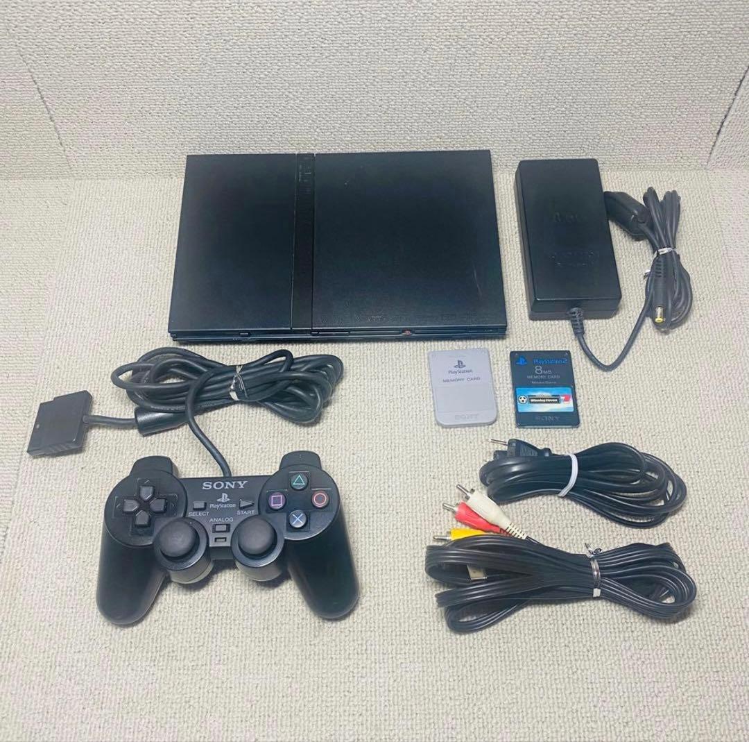 【動作良好】SONY ps2 70000 本体 すぐご利用可能 薄型 プレステ2