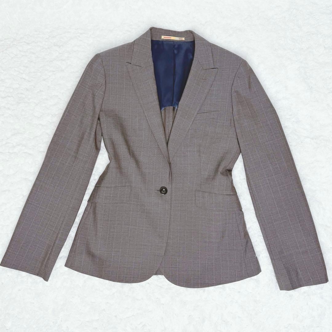 オリヒカ ライム イタリア製生地 super120's ストレッチ ストライプ