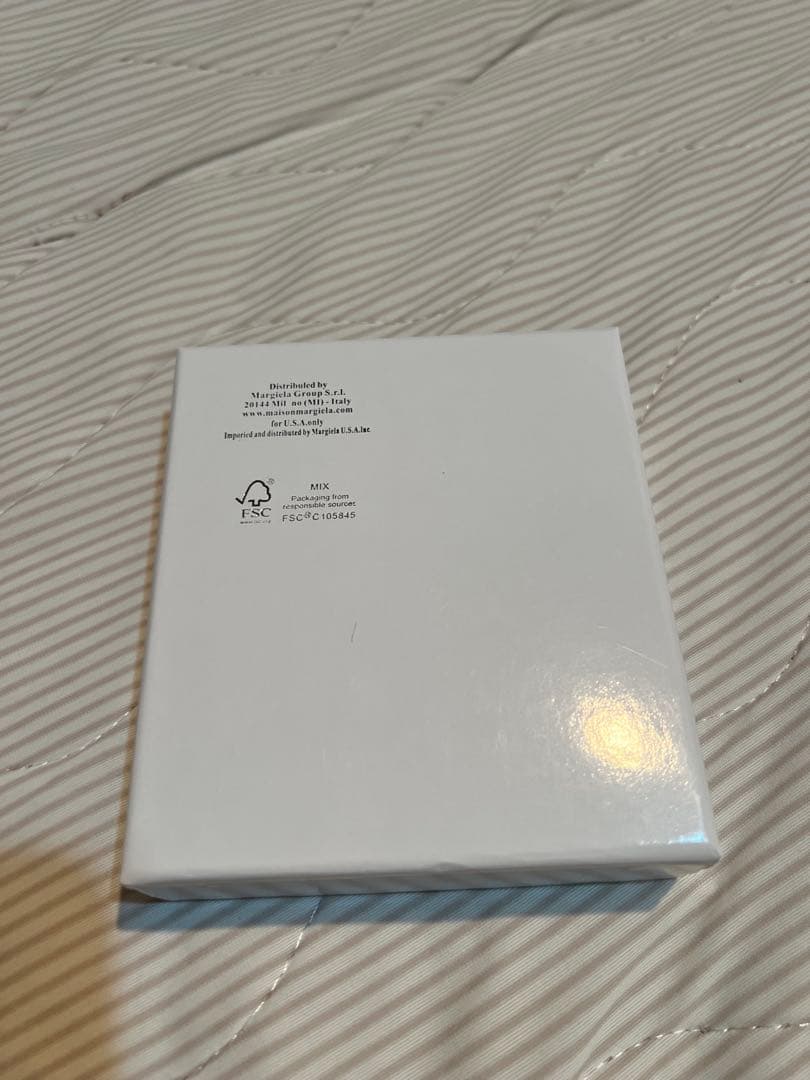 Maison Margiela ブラック レザー 二つ折り財布