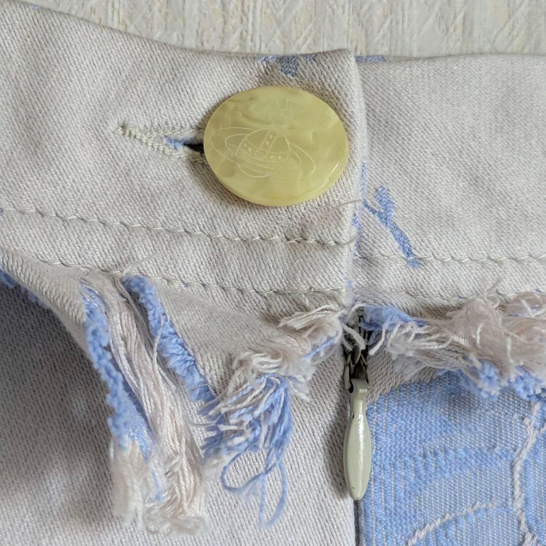 vivienne westwood ✨未使用✨ ゴブラン ローズ デニムスカート